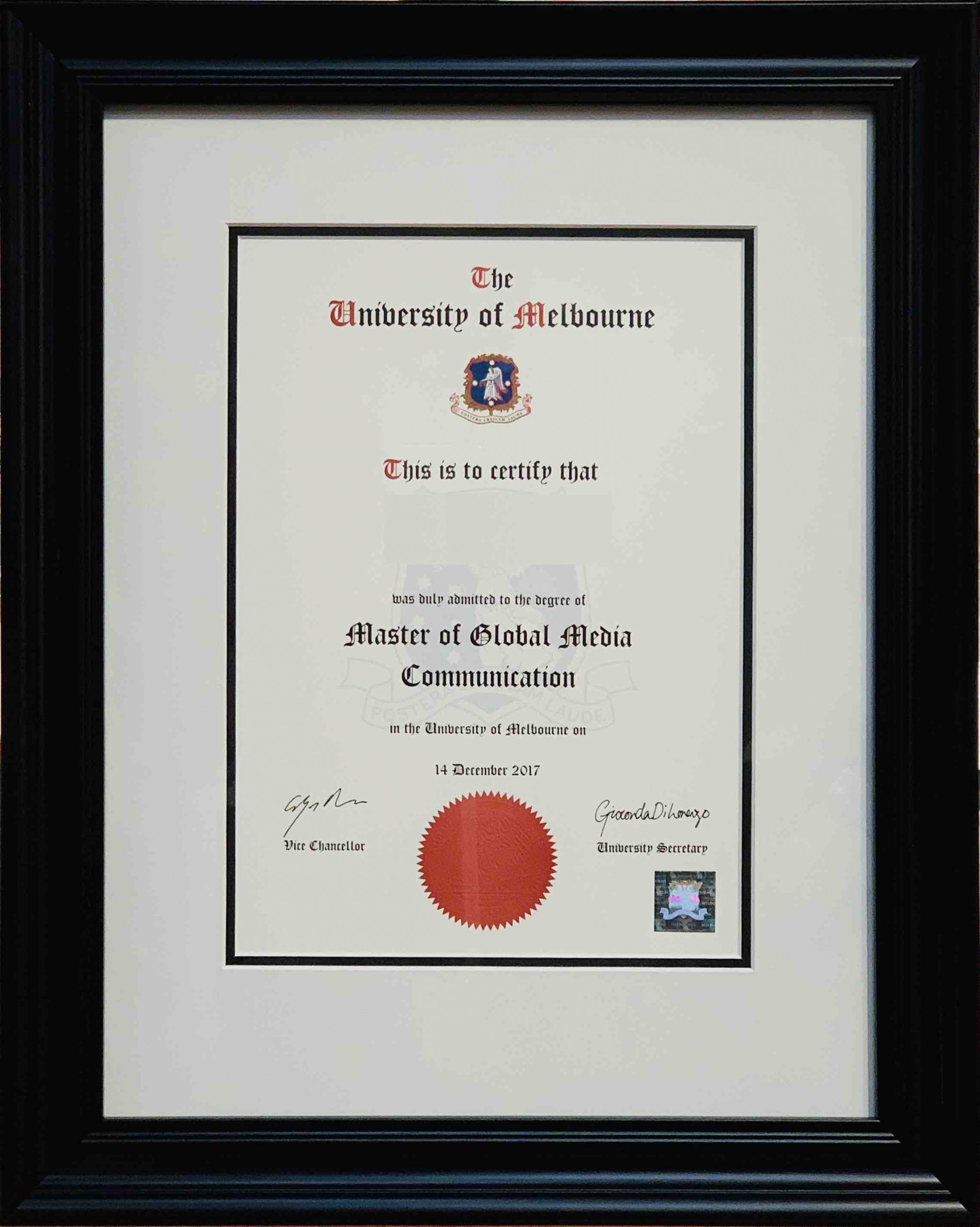 Certificate Framing Melbourne Specialists Est. 1977 Mahoneys Framing