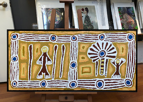 Customer Framing Australian Aboriginal Art_Sample