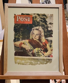 Tasmanian Oak Picture Frame for Vintage Australasian Post