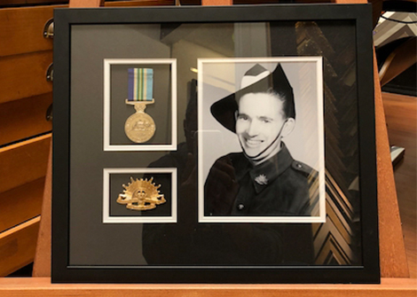 Custom Framing War Medals and Service Memorabilia_Sample Custom Framing War Medals and Service Memorabilia_Sample